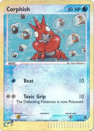 EX Dragon Corphish #54/97 reverse holo